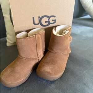 UGG Tan Suede Boots with Plush Lining